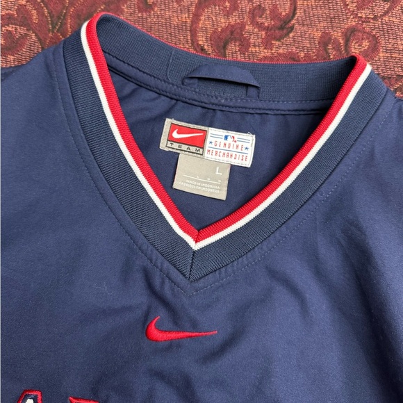 Y2K Nike Texas Rangers Centre Swoosh Pullover - Picture 2 of 7